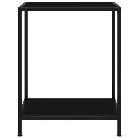 Console Table | Black | Tempered glass | Compact |  Simplistic