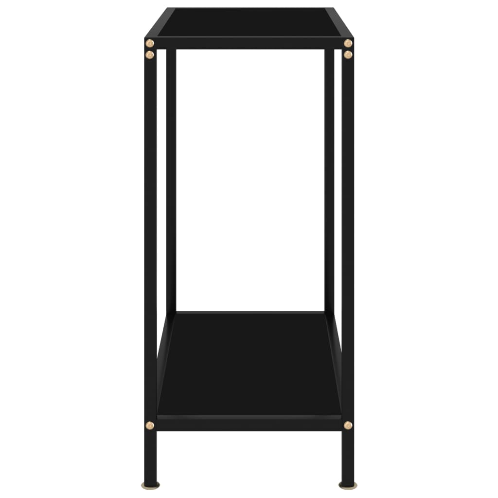 Console Table | Black | Tempered glass | Compact |  Simplistic