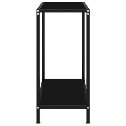 Console Table | Black | Tempered glass | Compact |  Simplistic