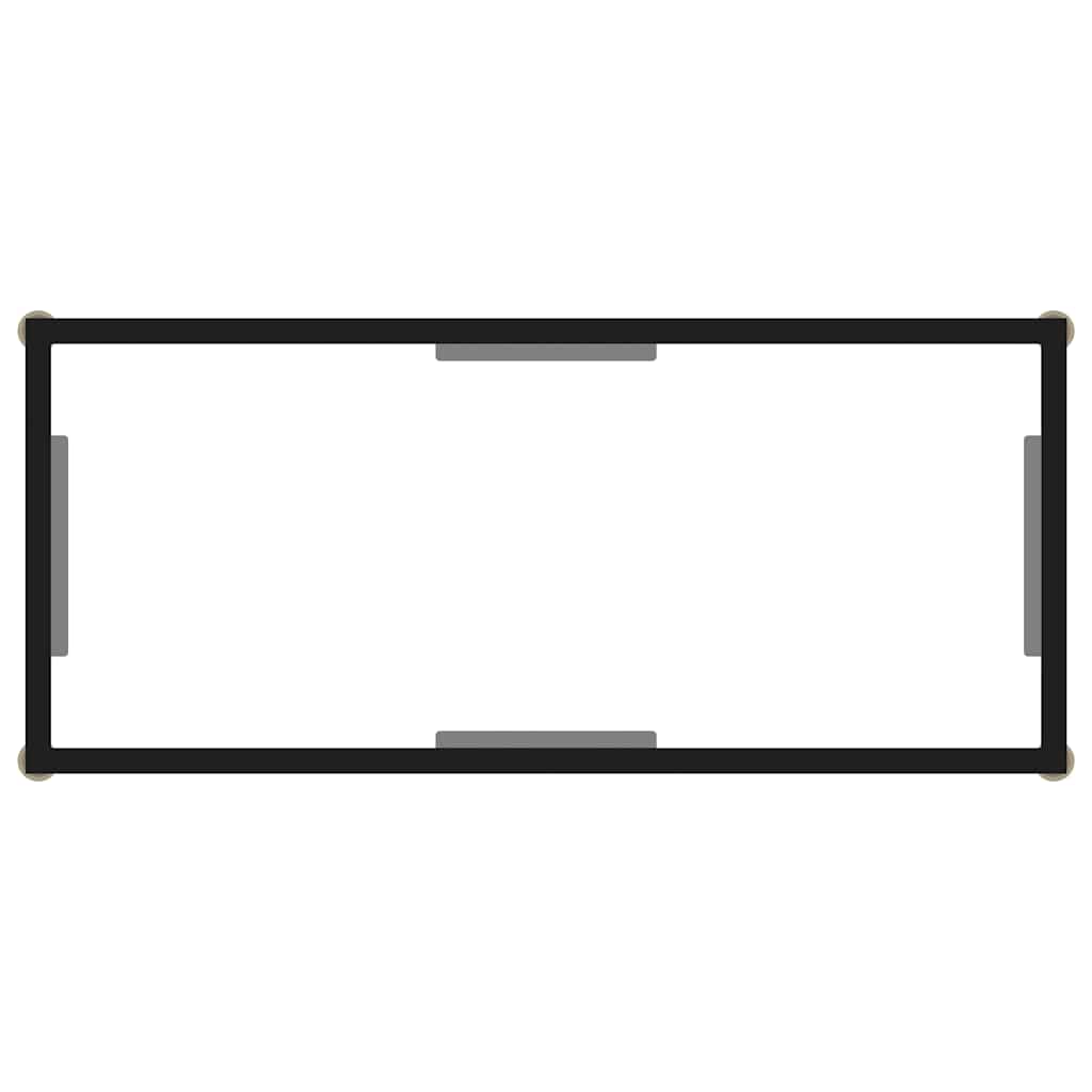 322831 vidaXL Console Table Transparent 80x35x75 cm Tempered Glass