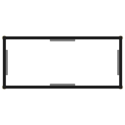 322831 vidaXL Console Table Transparent 80x35x75 cm Tempered Glass