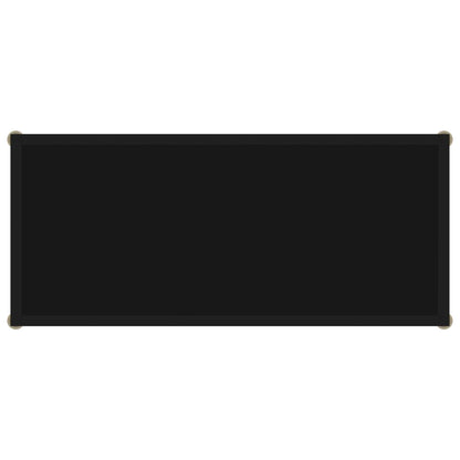 Console Table | Black | Tempered Glass & Powder-Coated Steel | Medium