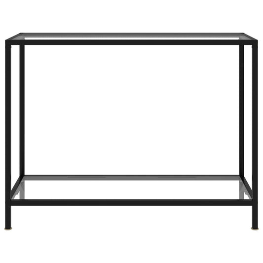 Console Table Transparent 100x35x75 cm Tempered Glass