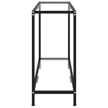 Console Table Transparent 100x35x75 cm Tempered Glass