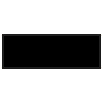 Console Table | Black | Tempered Glass, Powder-Coated Steel