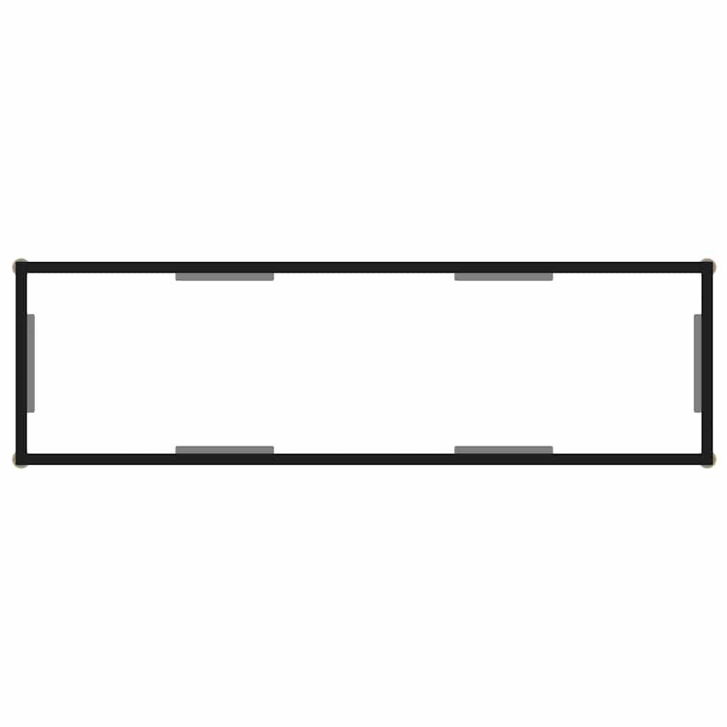 322839 vidaXL Console Table Transparent 120x35x75 cm Tempered Glass