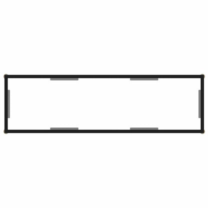 322839 vidaXL Console Table Transparent 120x35x75 cm Tempered Glass