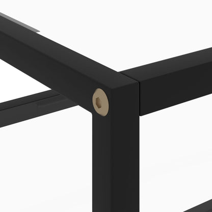 Console Table Transparent 50x40x40 cm Tempered Glass