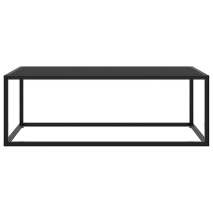Coffee Table | Black | Tempered Glass, Powder-Coated Steel | Medium