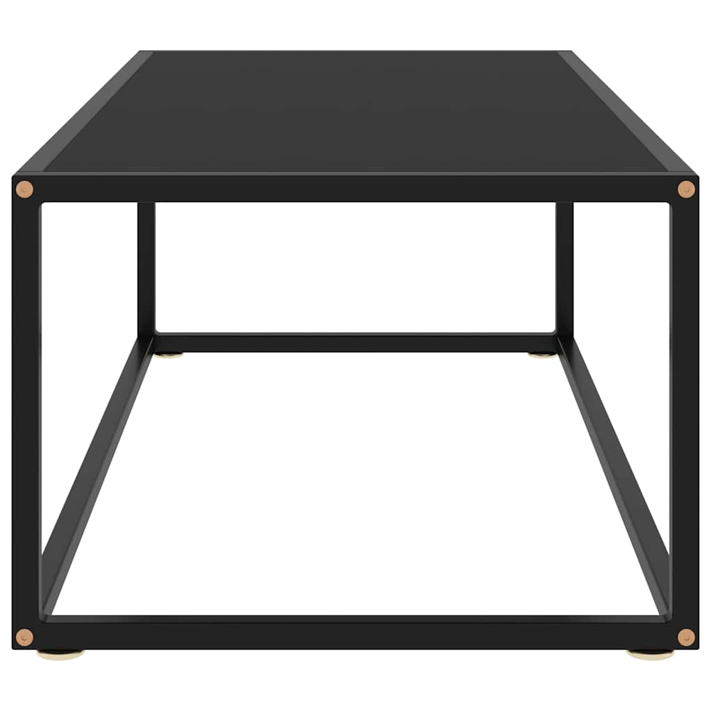 322880 vidaXL Coffee Table Black with Black Glass 100x50x35 cm