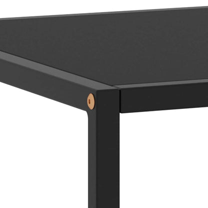 322880 vidaXL Coffee Table Black with Black Glass 100x50x35 cm