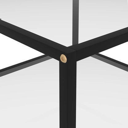 322887 vidaXL Coffee Table Transparent 60x60x35 cm Tempered Glass