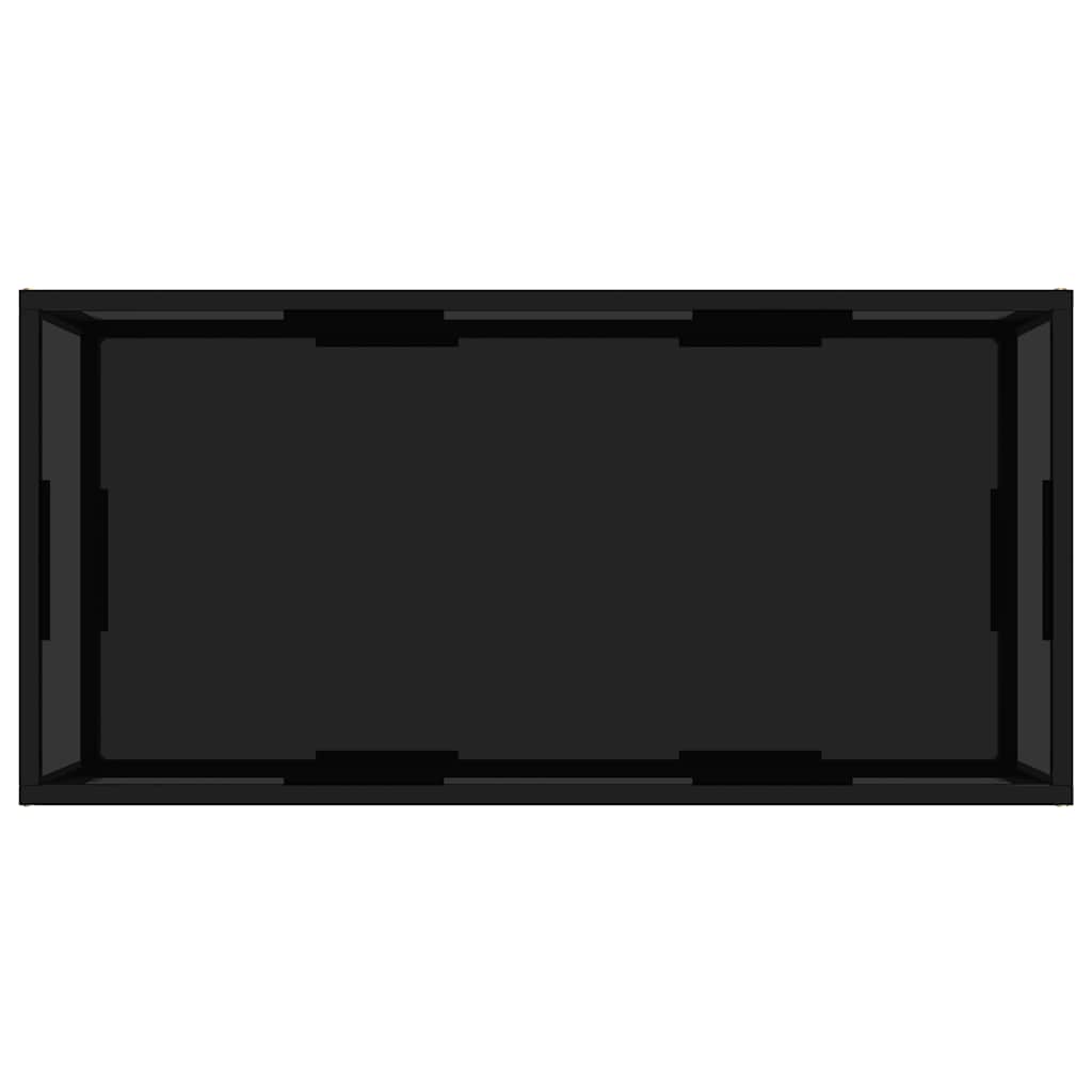 322898 vidaXL Coffee Table Black 100x50x35 cm Tempered Glass
