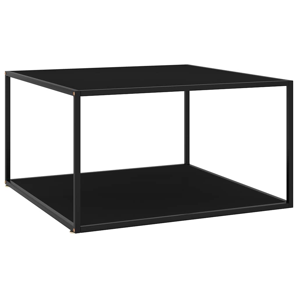 Coffee Table | Black | Tempered glass, powder-coated steel | Medium