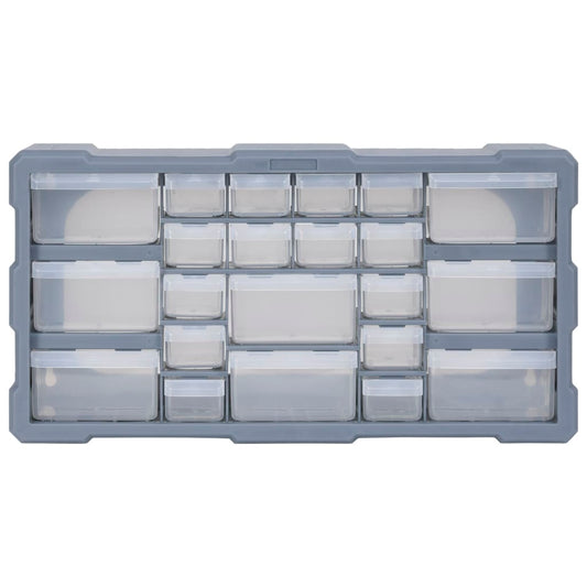 Multi-drawer Organiser with 22 Drawers 49x16x25.5 cm