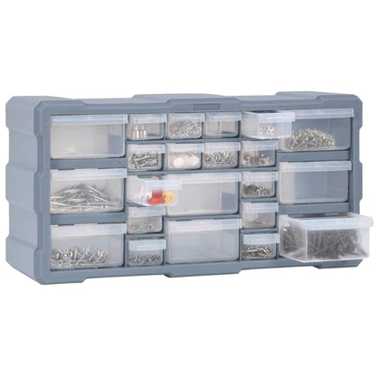 Multi-drawer Organiser with 22 Drawers 49x16x25.5 cm
