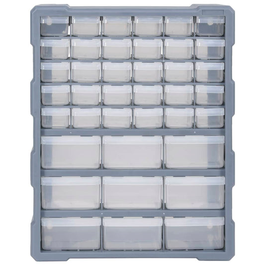 Multi-drawer Organiser with 39 Drawers 38x16x47 cm