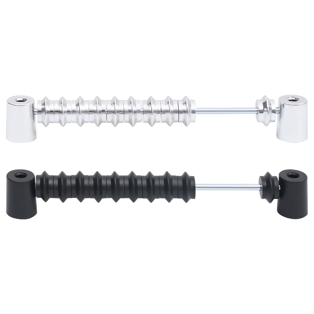 Football Table Scoreboards 2 pcs Black and Silver