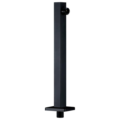 Shower Support Arm Square Stainless Steel 201 Black 30 cm