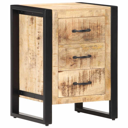 320229 vidaXL Bedside Cabinet 40x35x55 cm Solid Mango Wood