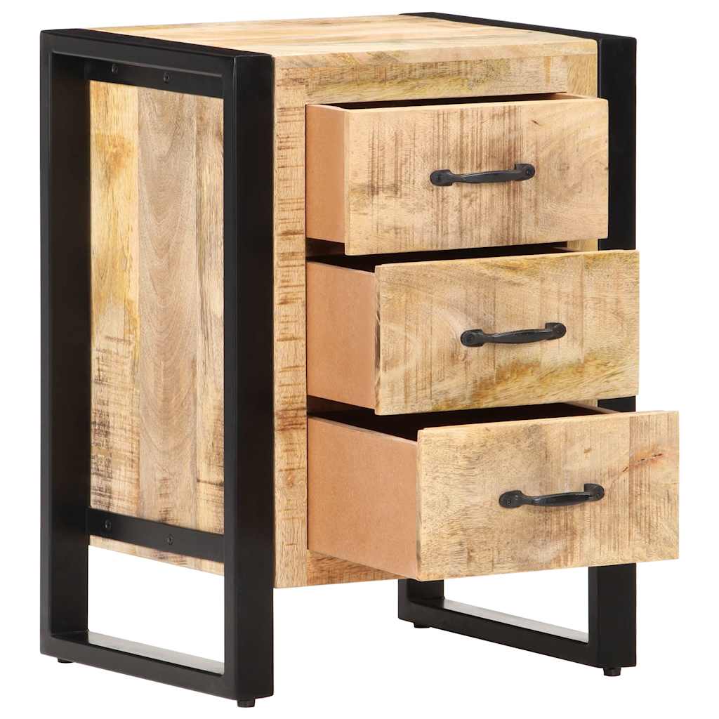 320229 vidaXL Bedside Cabinet 40x35x55 cm Solid Mango Wood