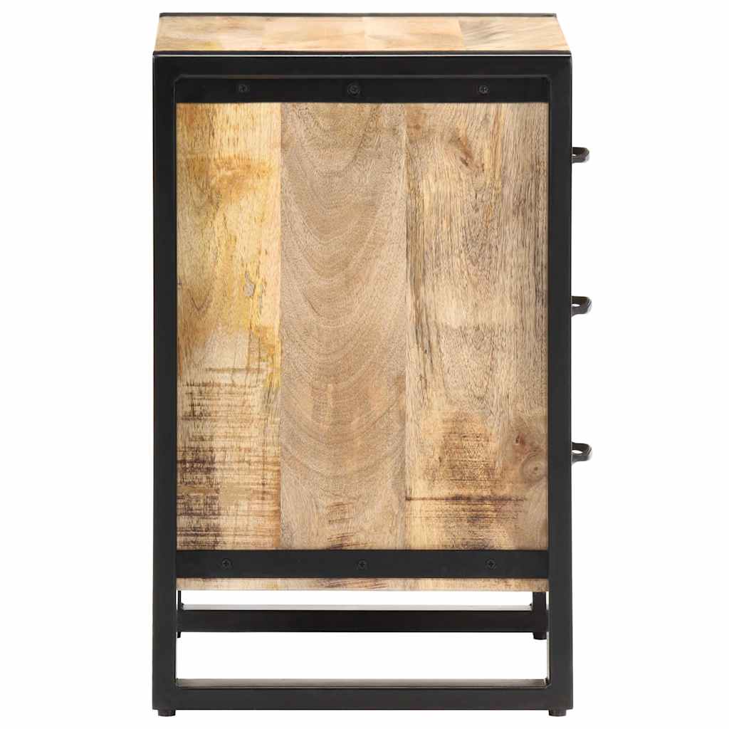 320229 vidaXL Bedside Cabinet 40x35x55 cm Solid Mango Wood