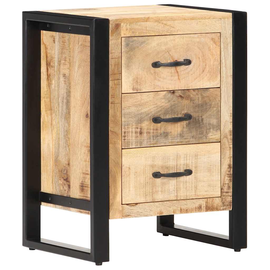 320229 vidaXL Bedside Cabinet 40x35x55 cm Solid Mango Wood