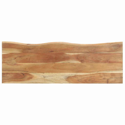 320251 vidaXL Peg with Live Edge 100x35x22 cm Solid Acacia Wood