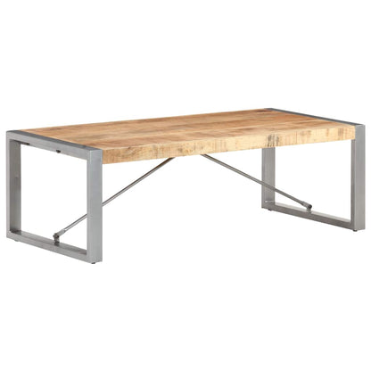 321538 vidaXL Coffee Table 120x60x40 cm Rough Mango Wood