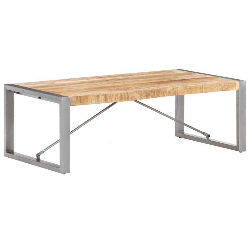 321538 vidaXL Coffee Table 120x60x40 cm Rough Mango Wood