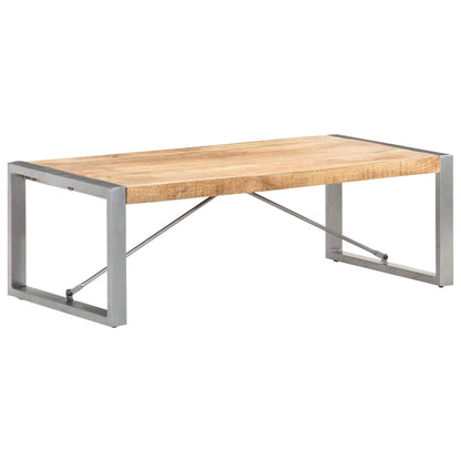 321538 vidaXL Coffee Table 120x60x40 cm Rough Mango Wood