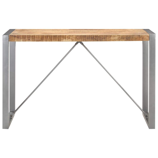 321561 vidaXL Dining Table 120x60x75 cm Solid Rough Mango Wood