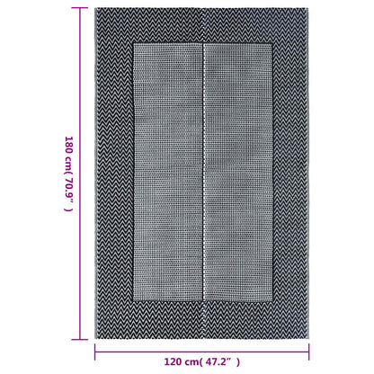 Outdoor Carpet ARAKIL Grey 120x180 cm PP