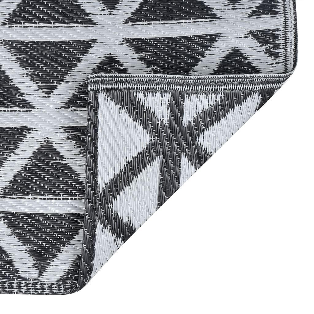 Outdoor Carpet ARAKIL Black 80x150 cm PP