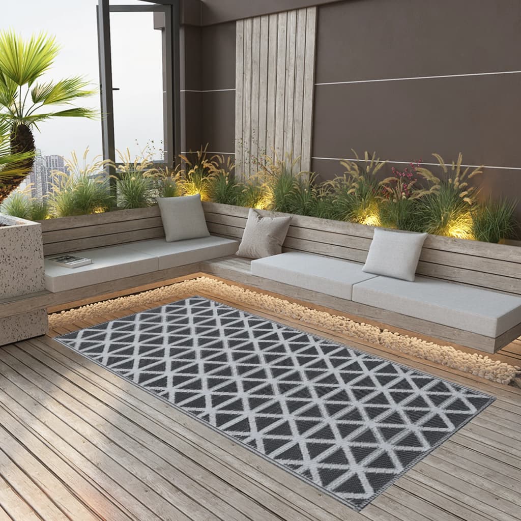 Outdoor Carpet ARAKIL Black 160x230 cm PP