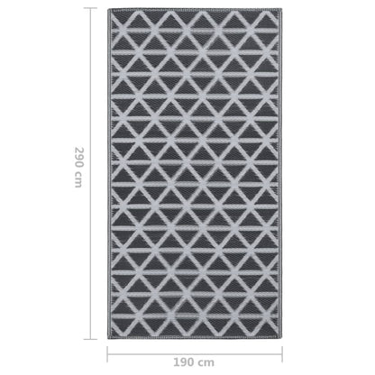 Outdoor Carpet ARAKIL Black 190x290 cm PP