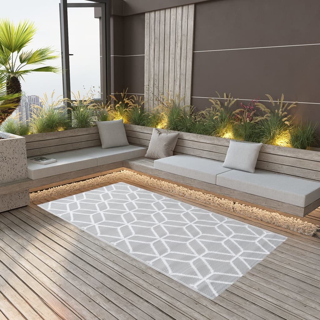 Outdoor Carpet ARAKIL Grey 190x290 cm PP