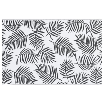 Outdoor Carpet ARAKIL White and Black 120x180 cm PP