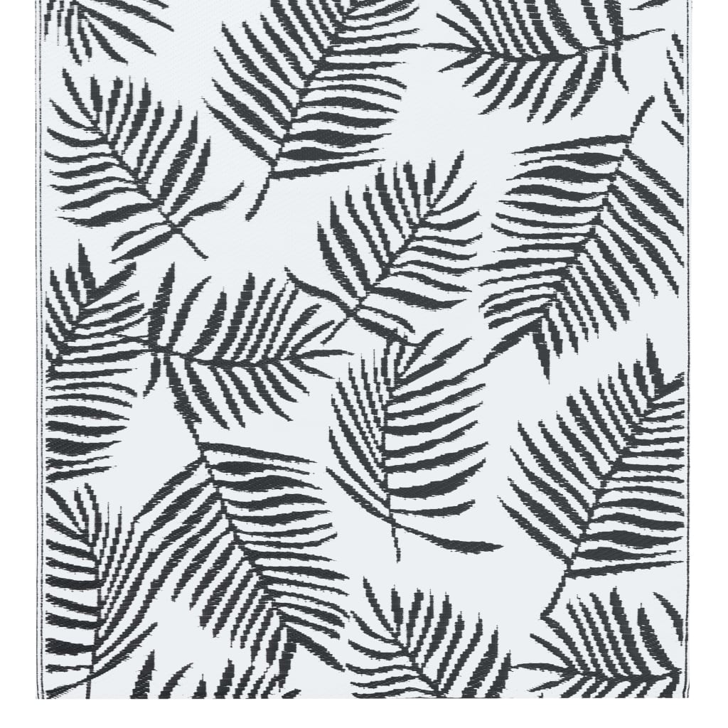Outdoor Carpet ARAKIL White and Black 120x180 cm PP