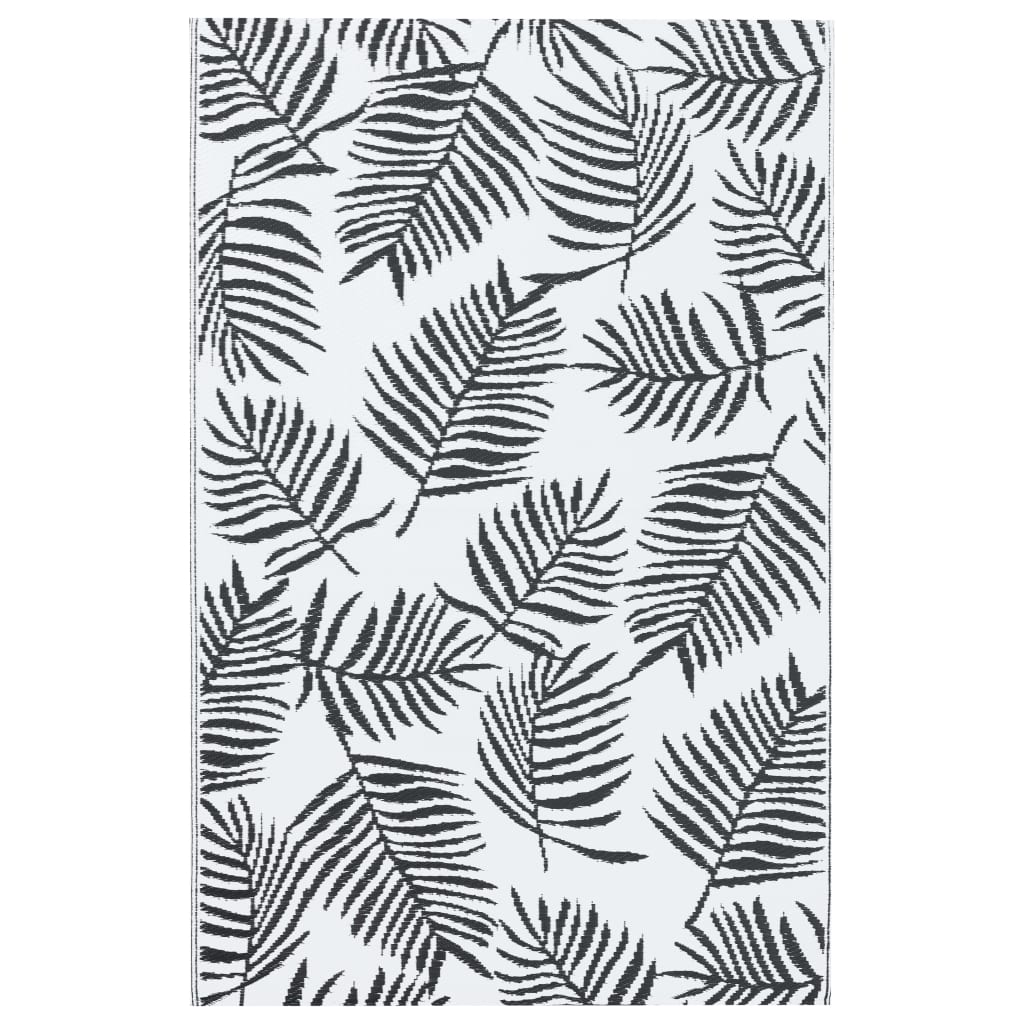 Outdoor Carpet ARAKIL White and Black 190x290 cm PP