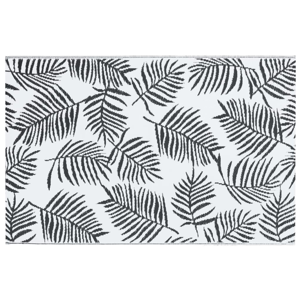 Outdoor Carpet ARAKIL White and Black 190x290 cm PP