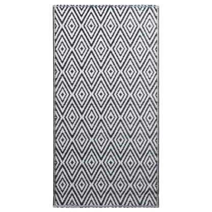 Outdoor Carpet ARAKIL White and Black 120x180 cm PP