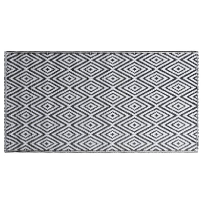 Outdoor Carpet ARAKIL White and Black 120x180 cm PP