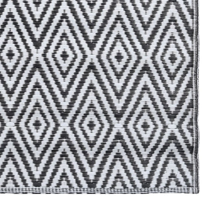 Outdoor Carpet ARAKIL White and Black 120x180 cm PP