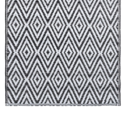 Outdoor Carpet ARAKIL White and Black 160x230 cm PP