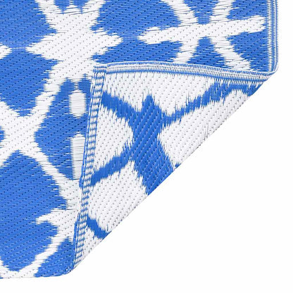 Outdoor Carpet ARAKIL Blue and White 80x150 cm PP