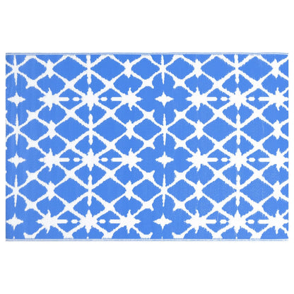 Outdoor Carpet ARAKIL Blue and White 160x230 cm PP