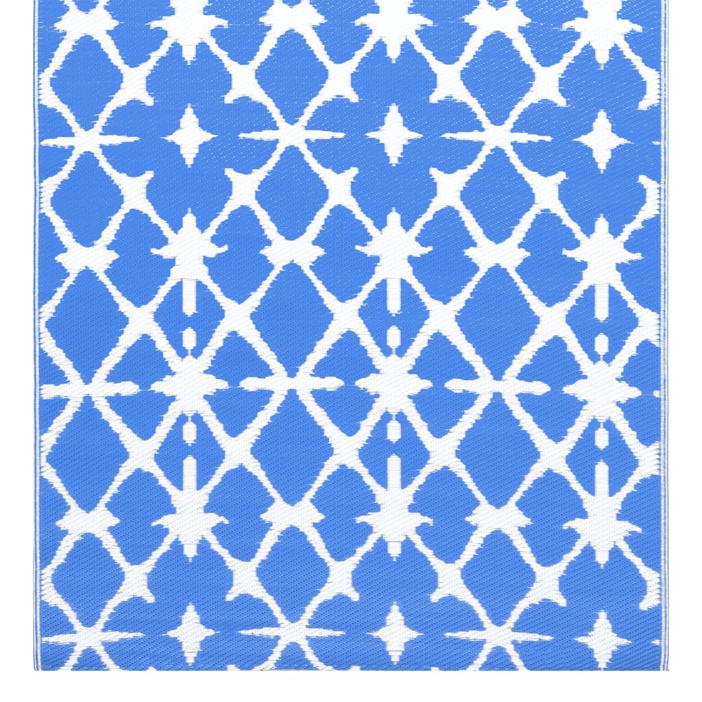Outdoor Carpet ARAKIL Blue and White 160x230 cm PP