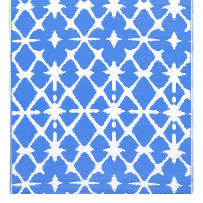 Outdoor Carpet ARAKIL Blue and White 160x230 cm PP