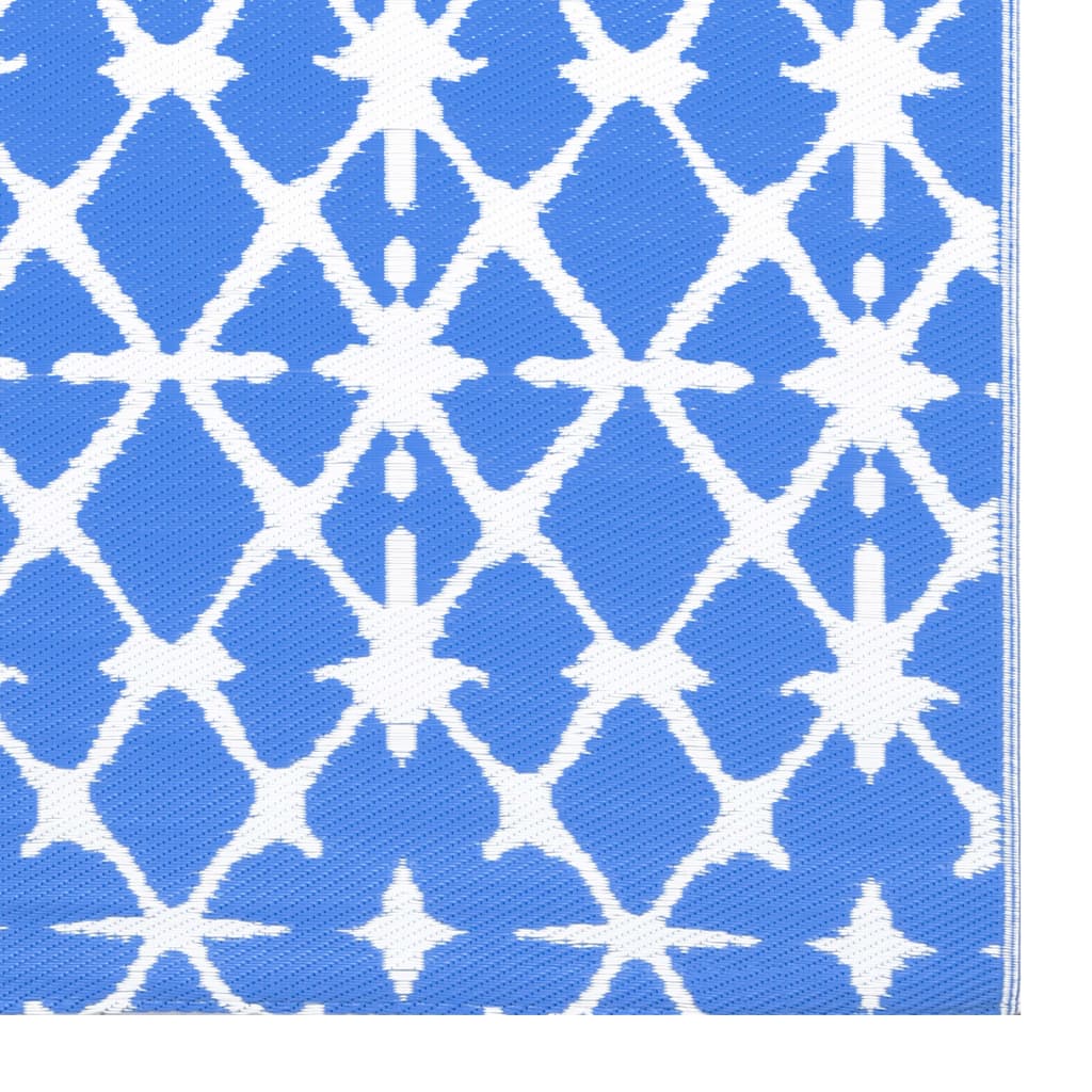 Outdoor Carpet ARAKIL Blue and White 160x230 cm PP